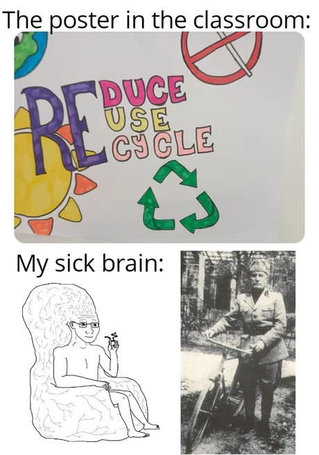 sick brain - meme