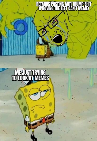 What's with the flood of bots and retards from the left? - meme