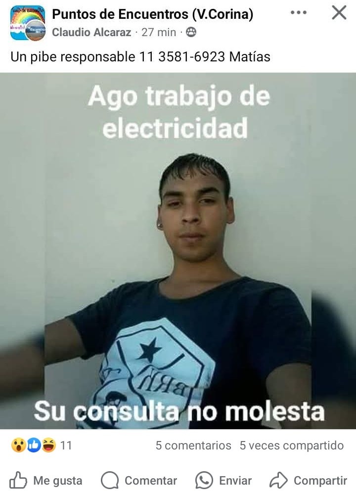 Este viejo cachondo que vive en Villa Corina hace Instalaciones Eléctricas como un toro, y sin usar pastillas. ¿Quieres saber como? - meme