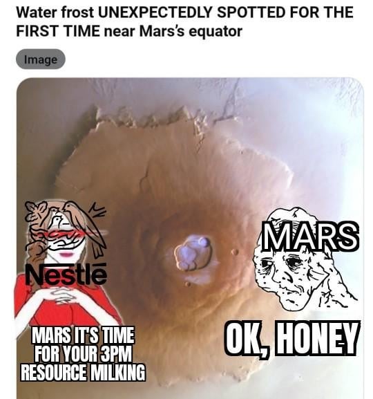 Nestle is joining the space race - meme
