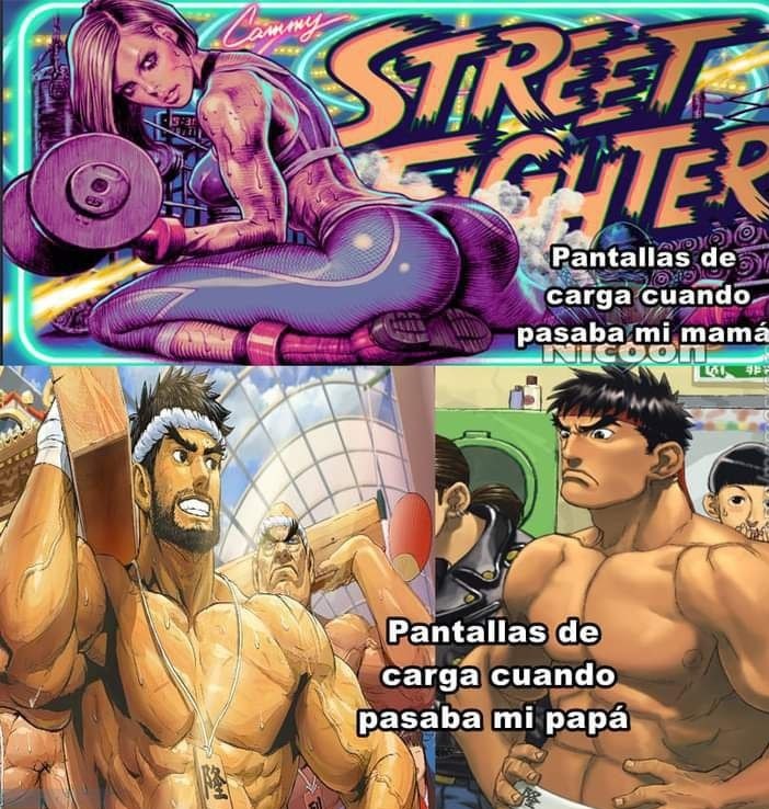 Pantallas de carga de Street Fighter - meme