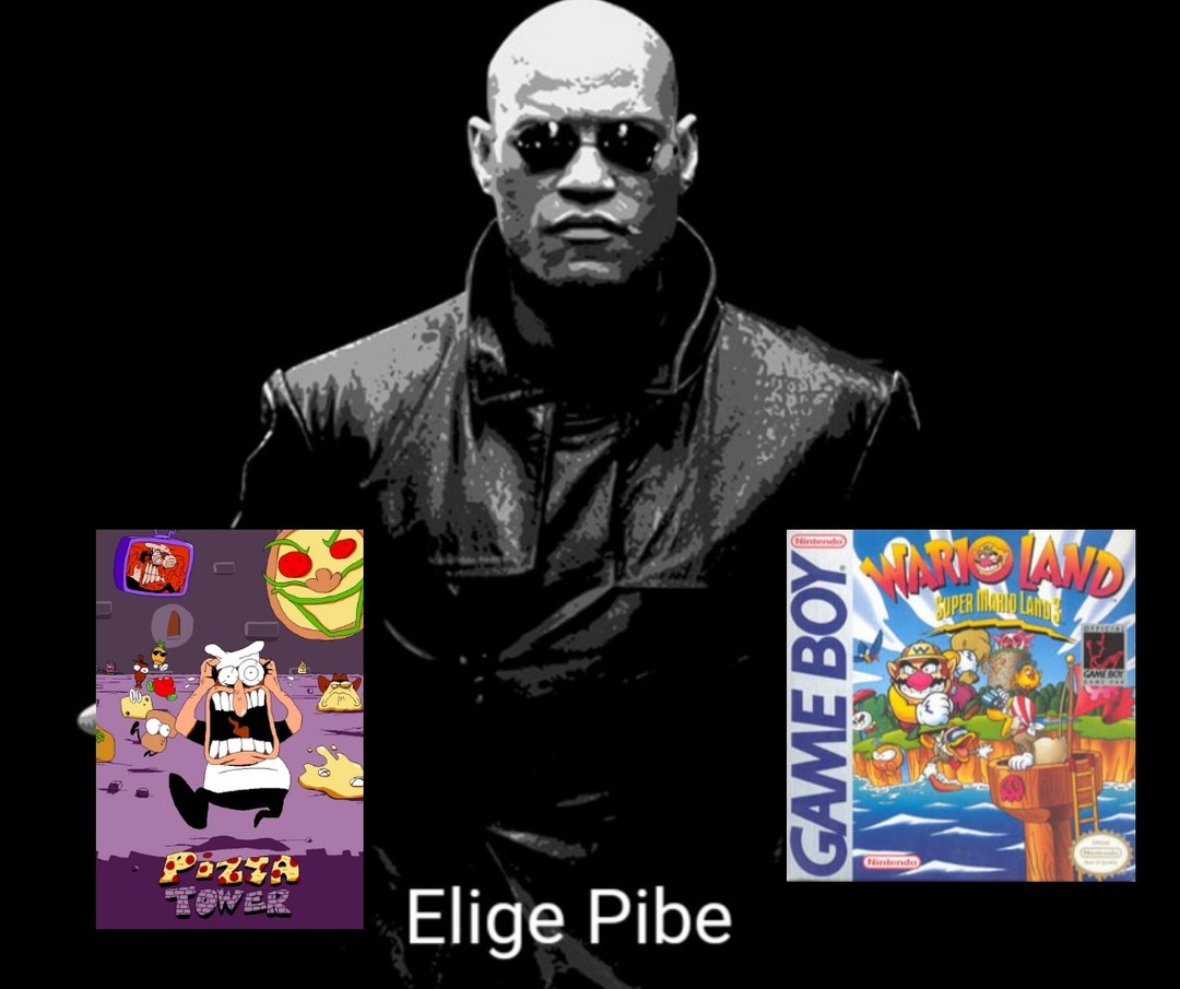 Elige pibe torre de pizza wario landia - meme