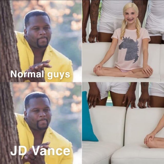 Dark humor JD Vance couch meme - Meme by Neyonner :) Memedroid