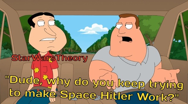Stop trying to make Space Hitler happen - meme