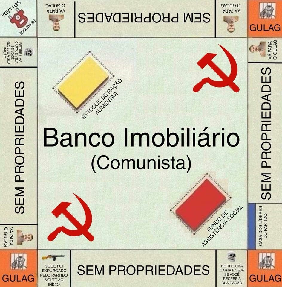 Banco Imobiliário (comunista) - meme