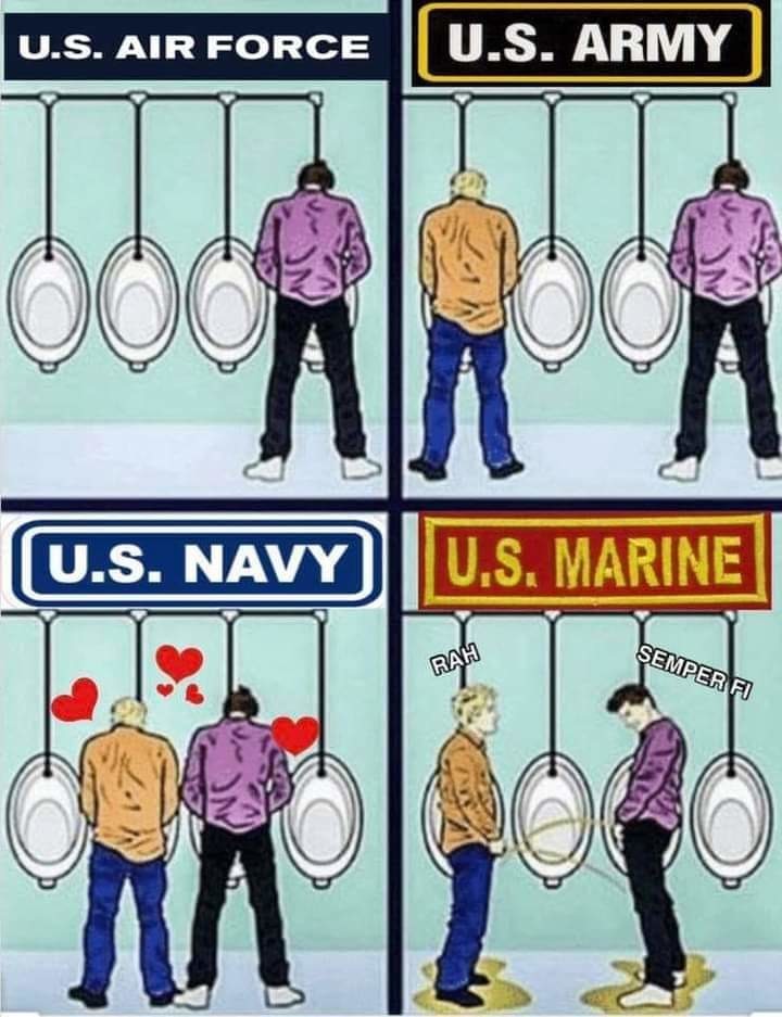 Military urinals - meme