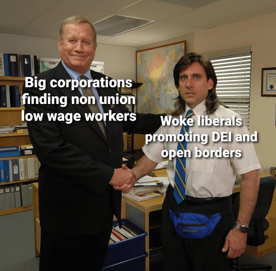I think that's one the reasons for DEI - meme