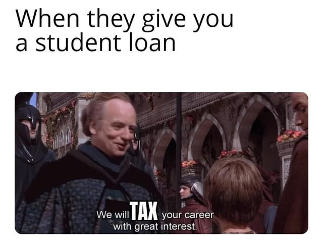 Student loan meme
