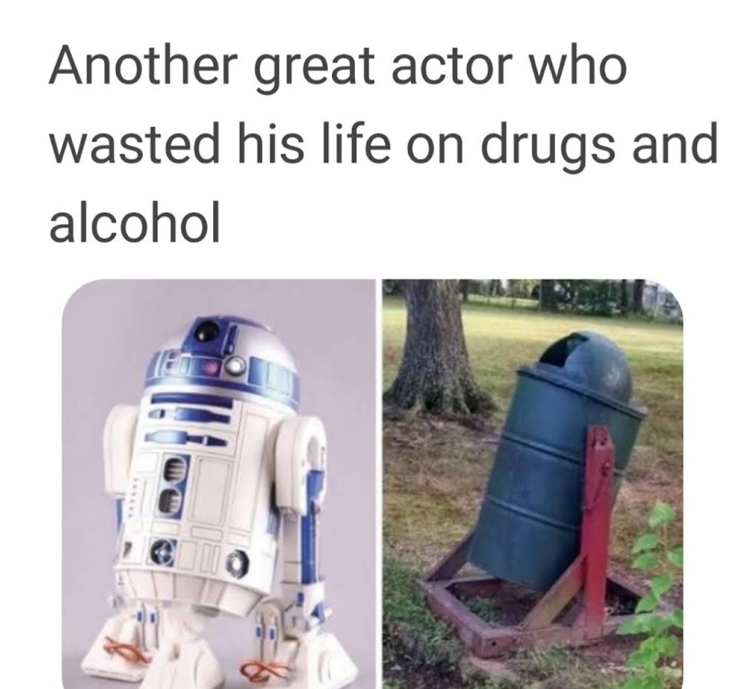 The downfall of R2-D2 - meme