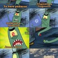 Meme científico del bueno de plankton