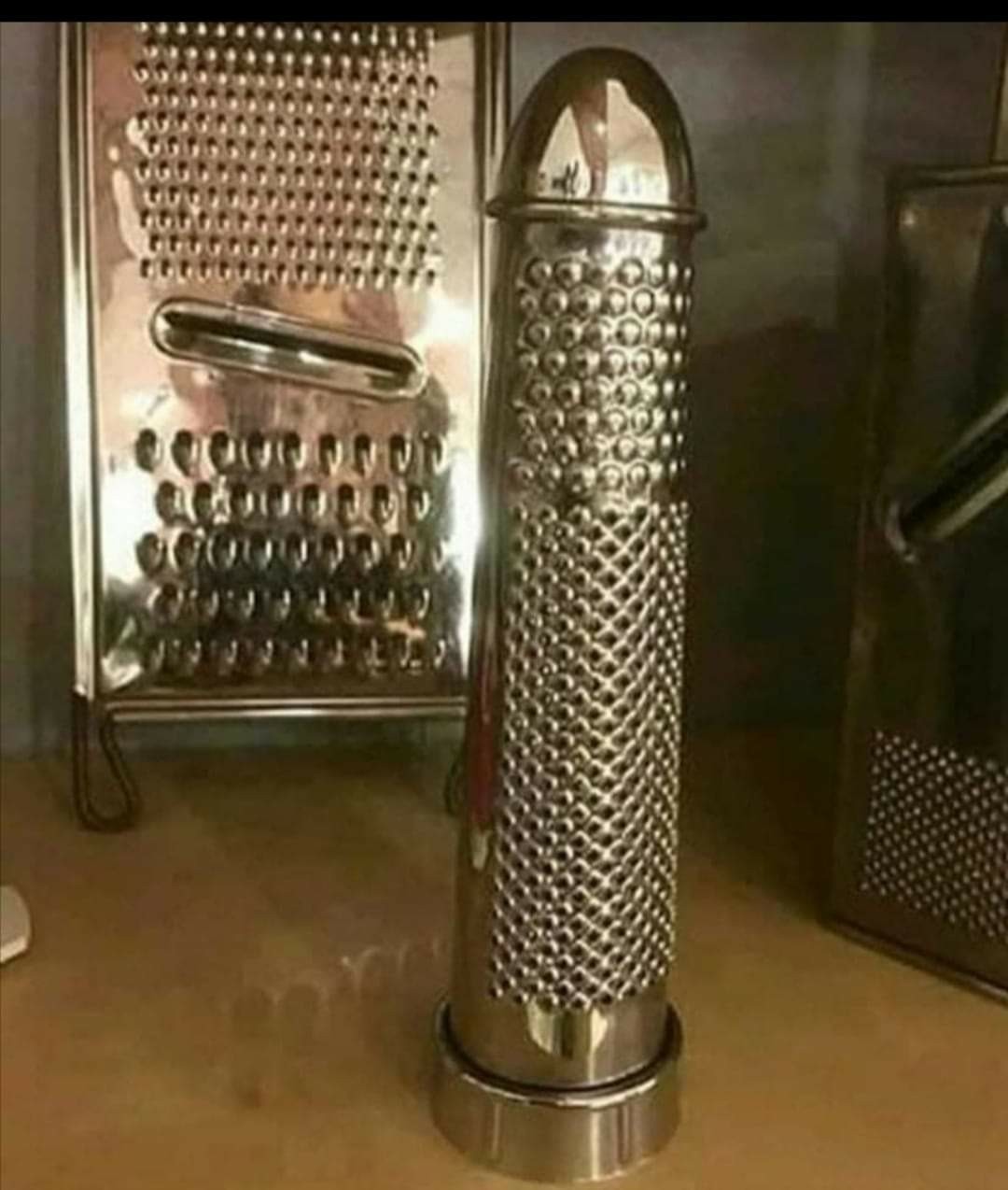 Everything is a cheese grater of you're brave enough - meme