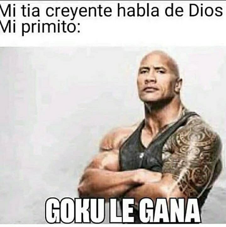 Goku le gana - meme