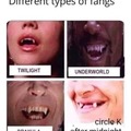 Different fangs