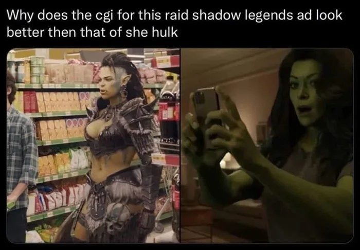 she hulk comparison meme