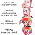 Relatable clown meme