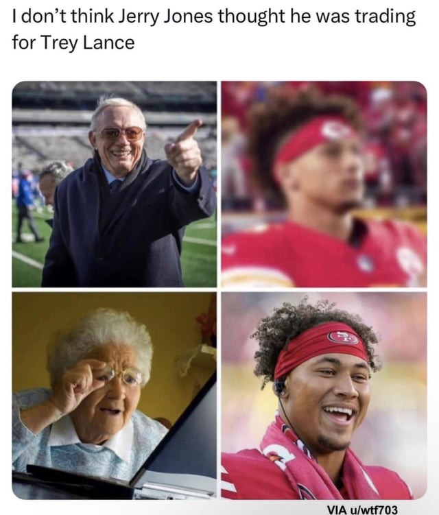 Trading Trey Lance - meme