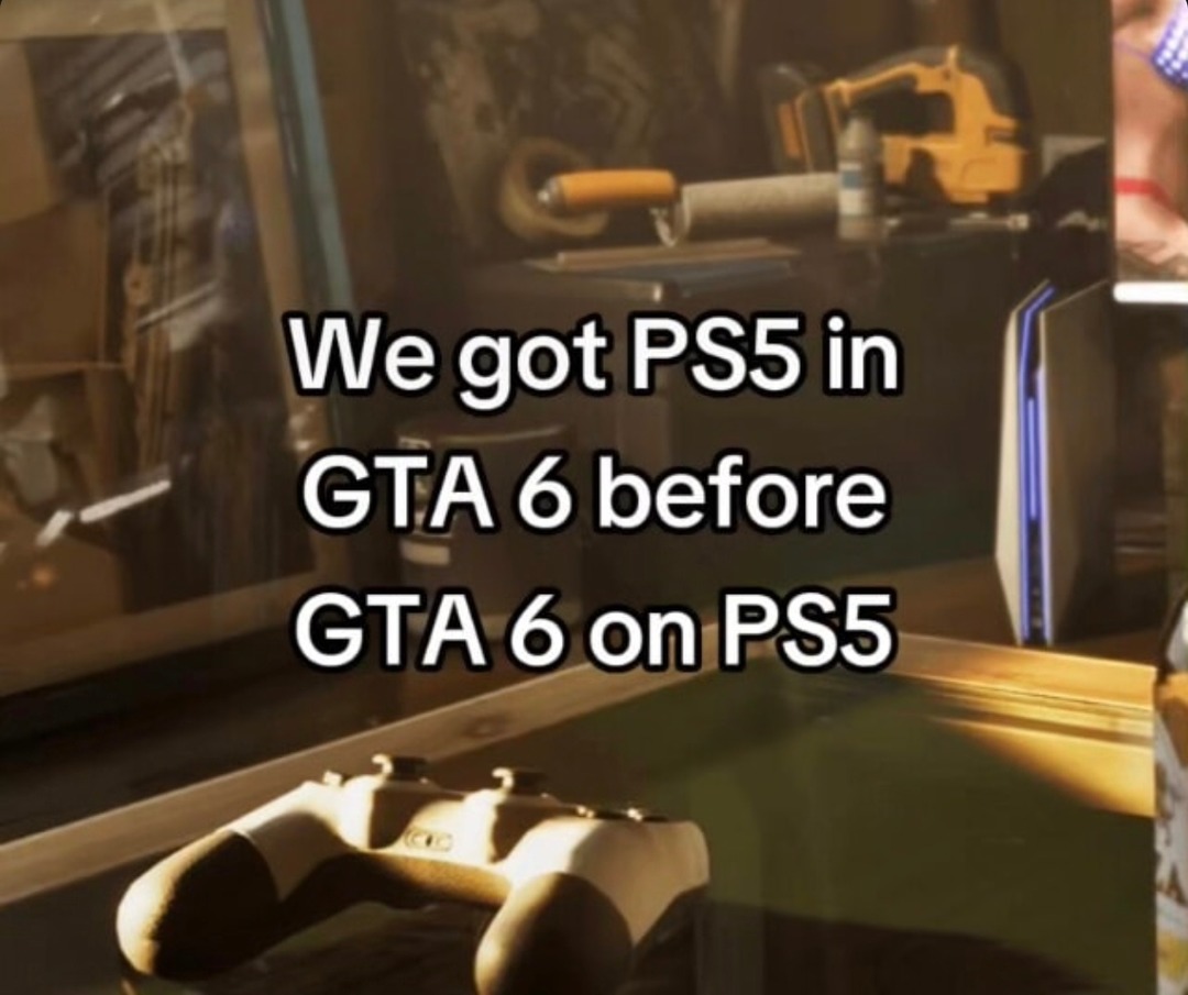 We got PS5 before we got GTA 6 on PS5, let that sink in - meme