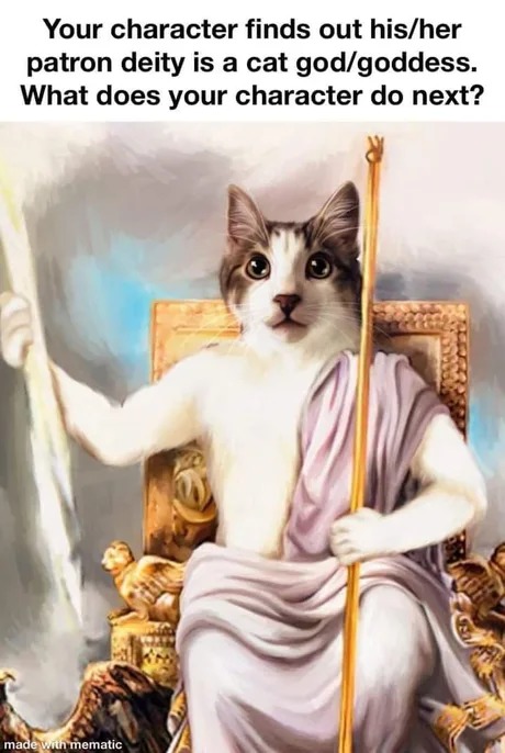 Cat god - meme