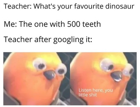 What's your favourite dinosaur? - meme