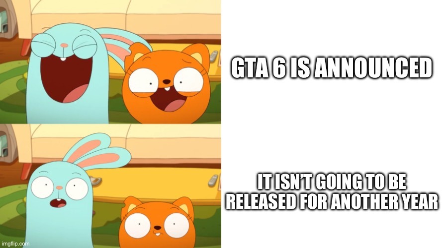 GTA 6 was announced but it’s vibing in limbo for another year - meme