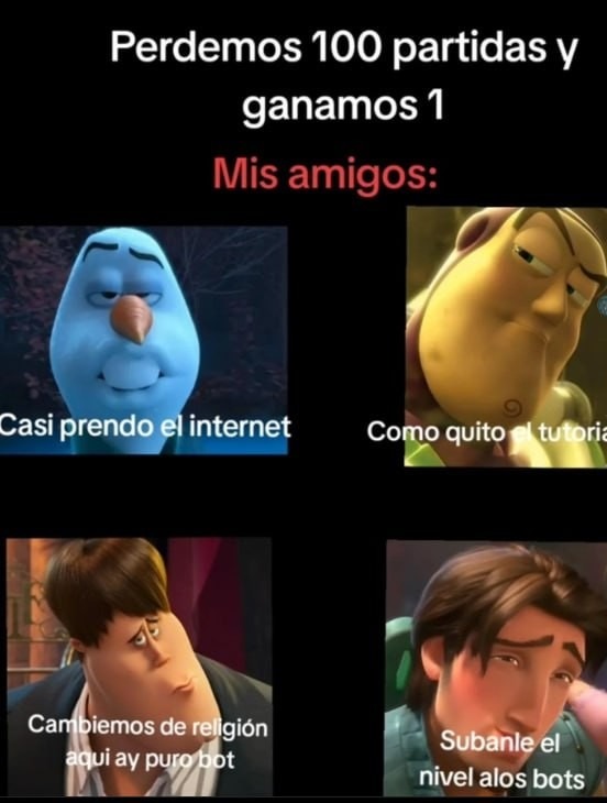Perdimos 100 partidas pero esta se siente como final del mundial - meme