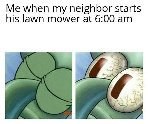Anybody's neighbor do this? - meme