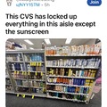 Oof, I wonder why sunscreen is left unlocked