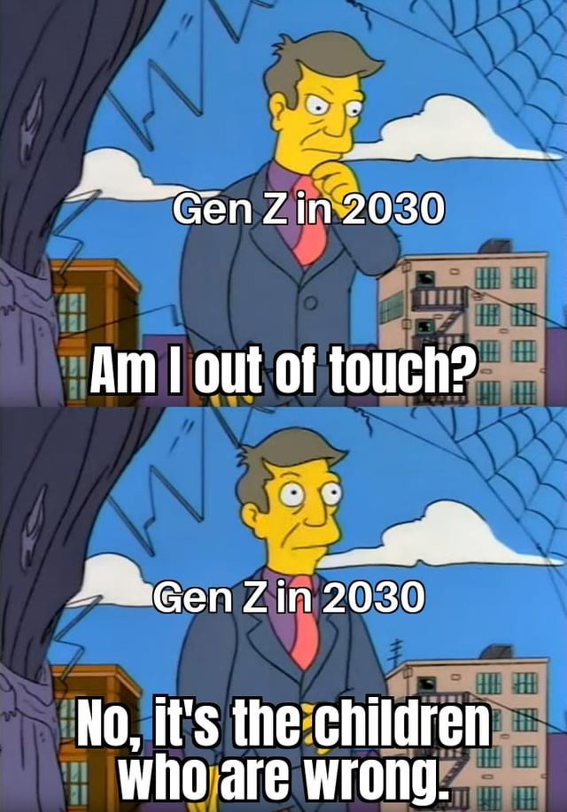 Gen Z in 2030 - meme
