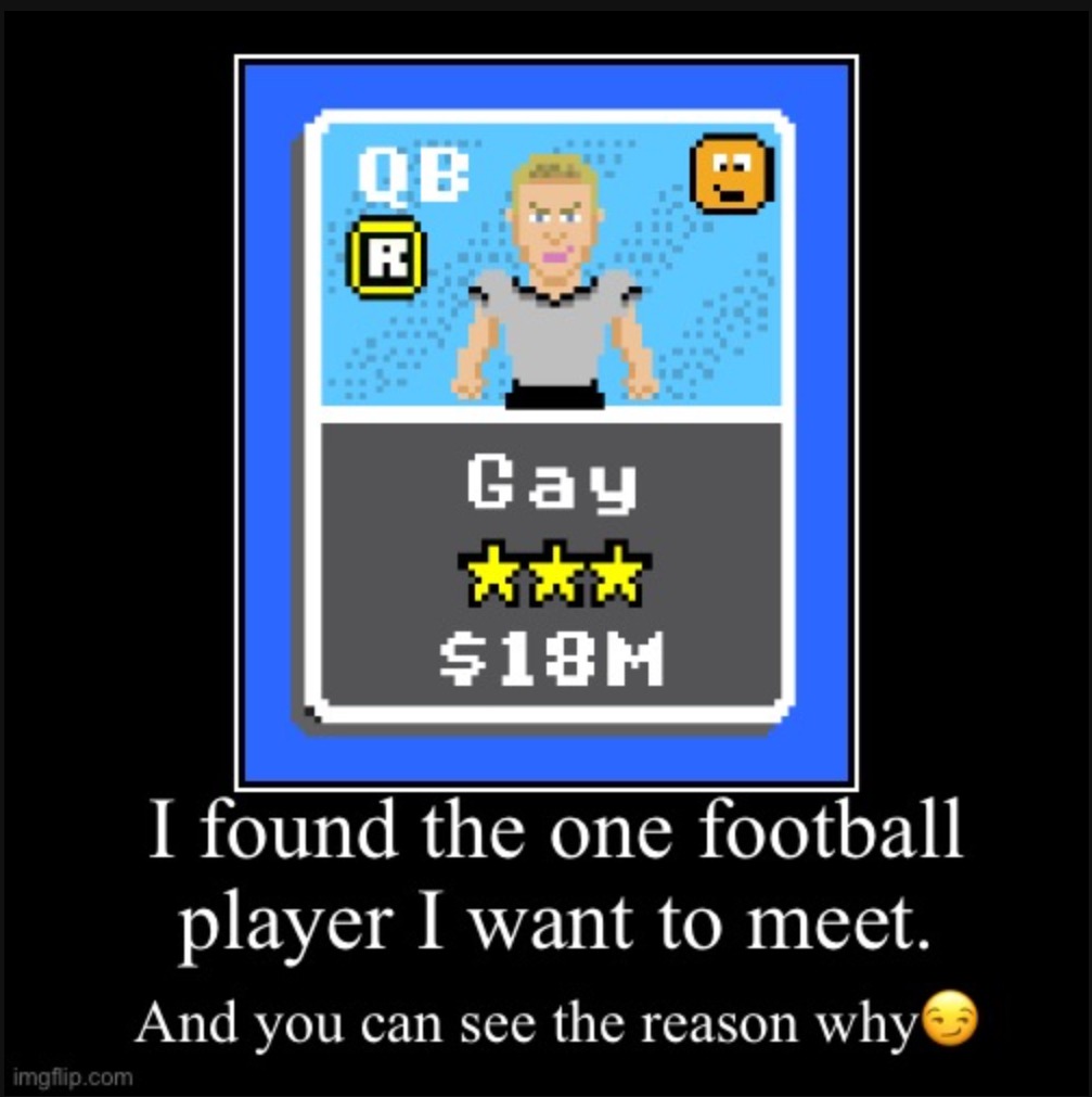 Football is LGPT - meme
