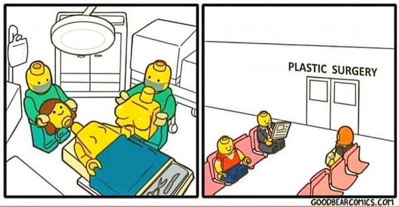 Cirurgia plástica - meme