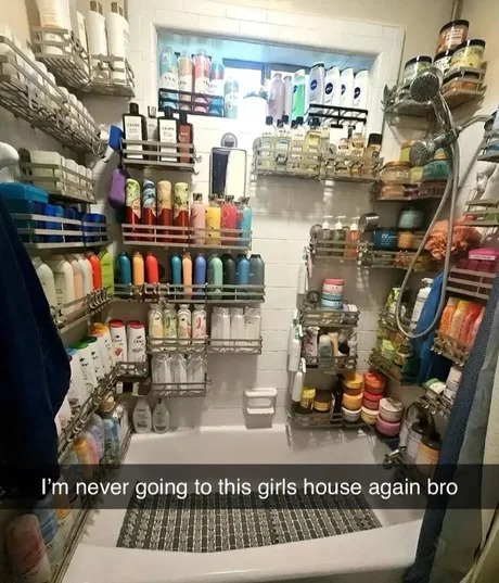 Girls bathrooms be like - meme