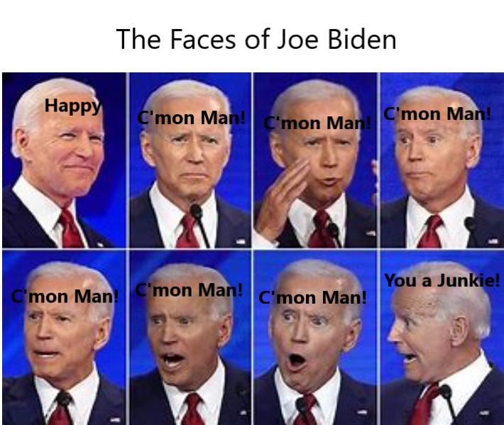 The Faces of Joe Biden - meme