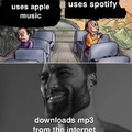 Apple Music vs Spotify vs downloading MP3 from the Internet