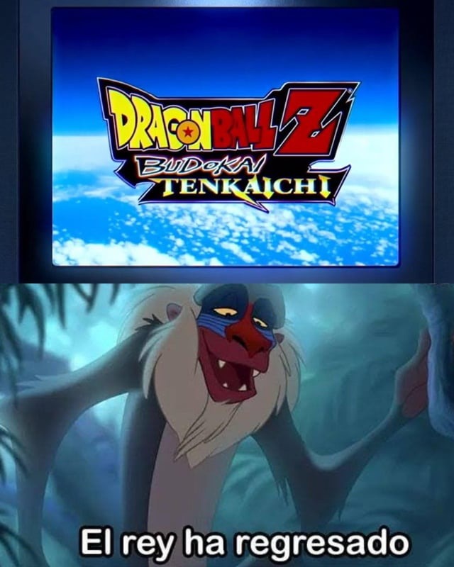 Meme del Dragon ball tenkaichi nuevo