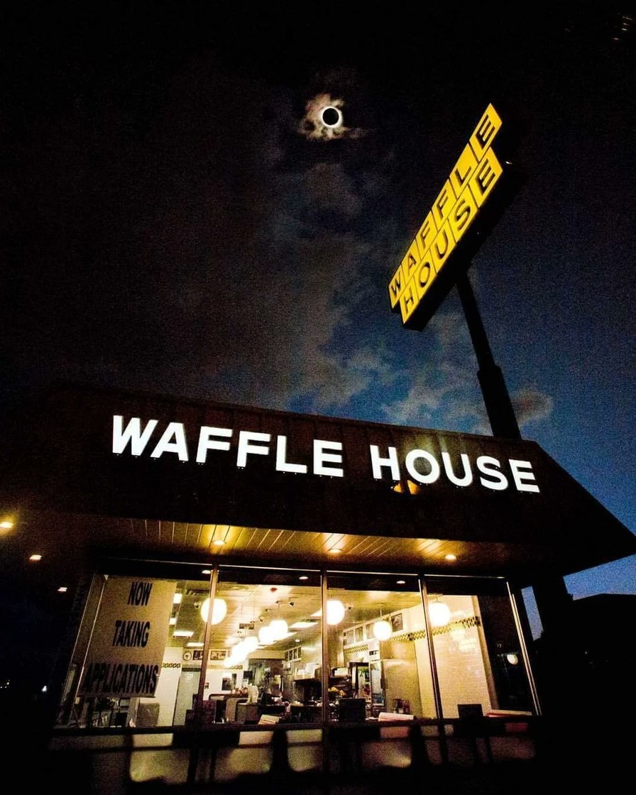 The Waffle House at the end of the universe - meme