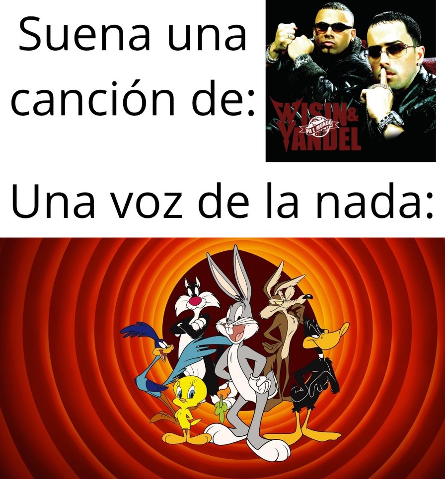 Contexto, una vez aparece diciendo "Luney Tunes" en forma de creditos, pero se escucha como "Looney tunes" - meme