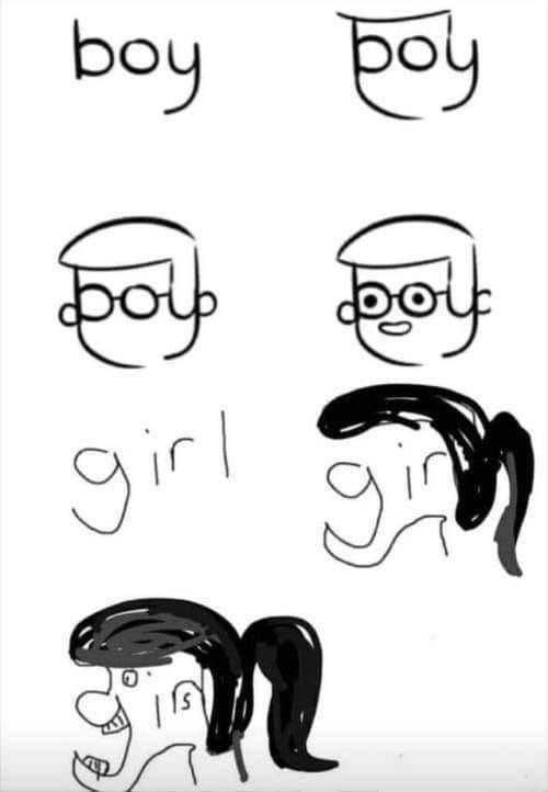 Cómo dibujar a una mujer - meme