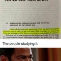 I stuDIED statistical mechanics
