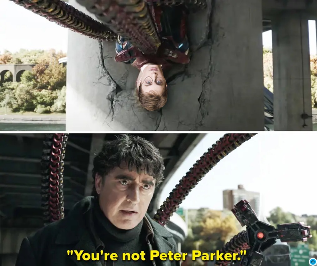 You are not peter parker - meme
