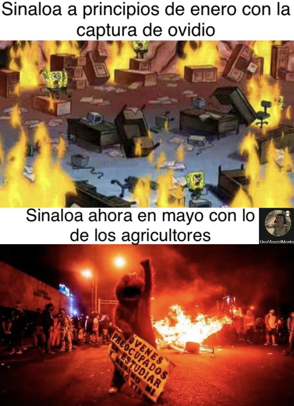 Mexico no la está pasando nada bien este año, lo de los agricultores haciendo huelga lo sé porque soy sinaloense y estuve presente en la toma de Pemex Culiacán, aunque creo que ya se volvió noticia nacional XD - meme