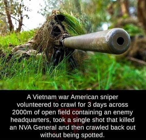 Vietnam war sniper story - meme