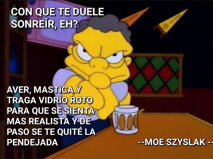 Consejo del dia, del cantinero favorito de todos - meme