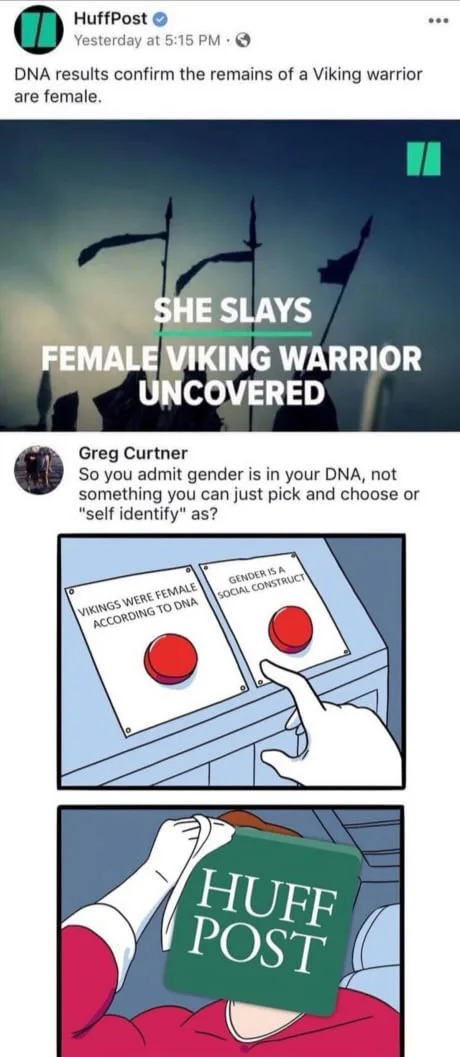 Female viking warrior - meme
