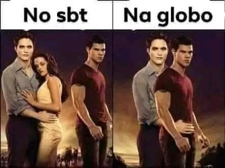 Não vi nenhum dos dois - meme