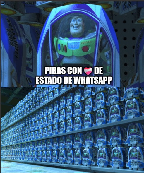 Pibas con el estado de whatsapp asi - meme