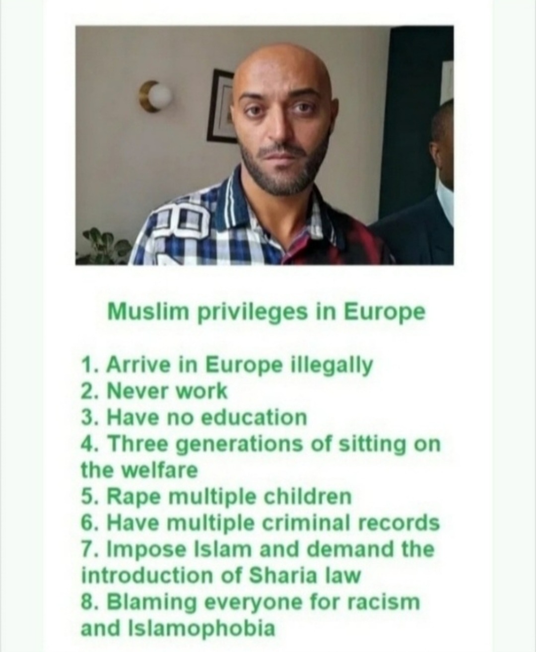 Muslims are parasites - meme