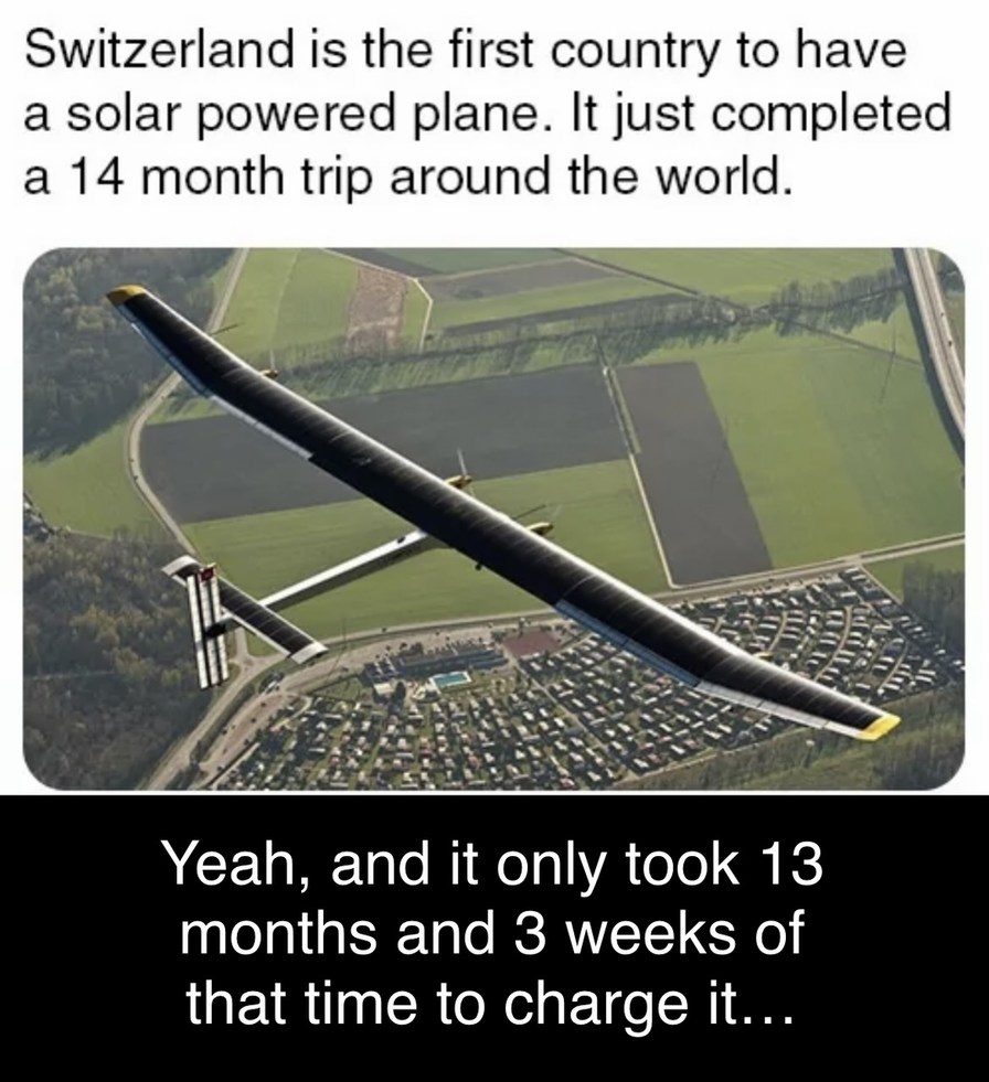 Fuck dat solar-powered shit - meme