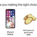 Are you making the right choice? The bread is 99 cents cheaper