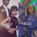 Snoop Dogg with his wife 1997 and 2022