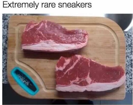 Steak sneakers - meme
